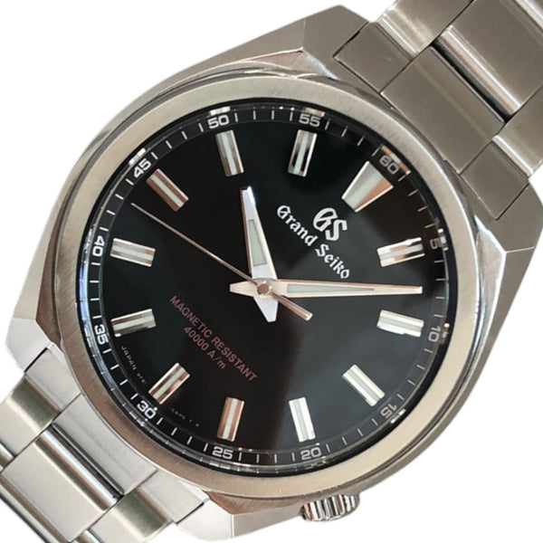 セイコー SEIKO スポーツコレクション 9Fクォーツ SBGX343 ブラック SS 