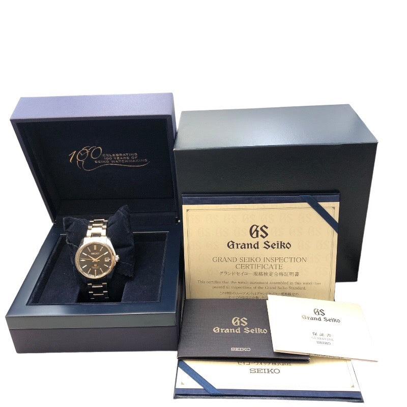 セイコー SEIKO グランドセイコー ヒストリカルコレクション 世界700本限定 モデル SBGR083 ブラック ステンレススチール メンズ 腕時計