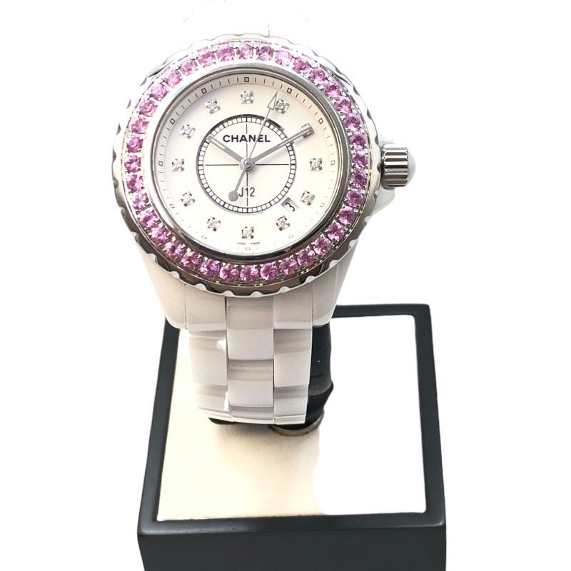 シャネル CHANEL J12 33ｍｍ H2010 ホワイト セラミック セラミック/SS レディース 腕時計