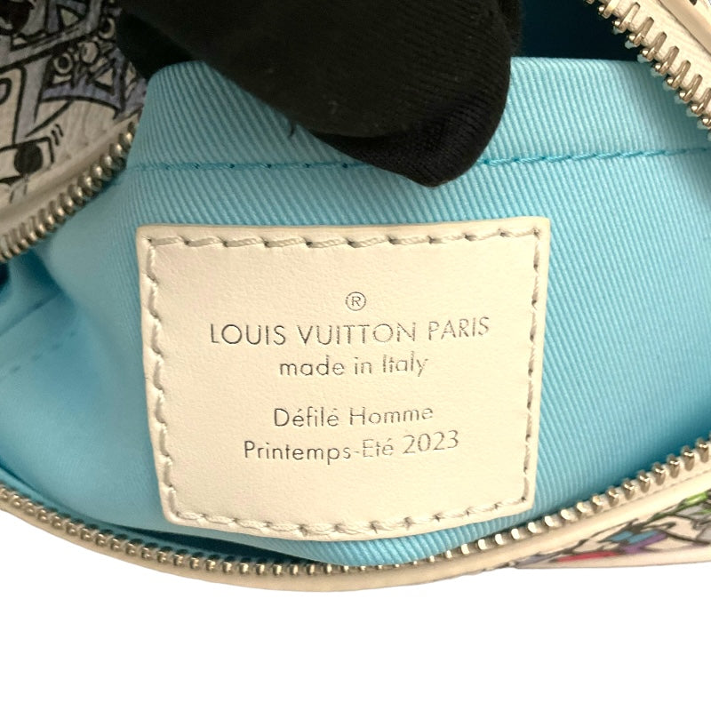 ルイ・ヴィトン LOUIS VUITTON ミニソフトトランク M82008 ホワイト モノグラム・コミックキャンパス レディース ショルダーバッグ