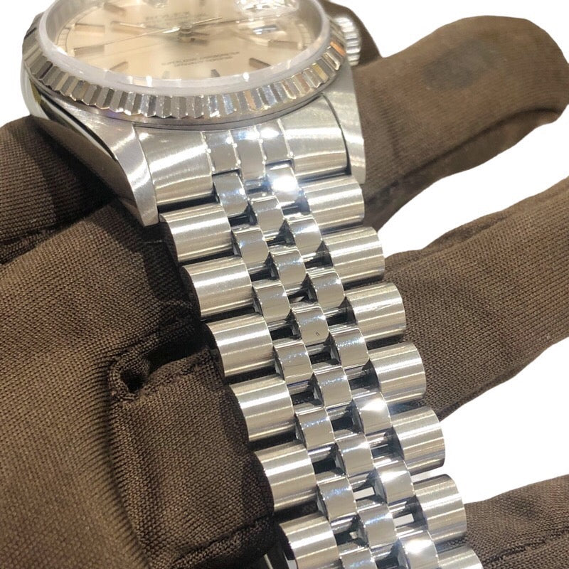ロレックス ROLEX デイトジャスト 16234 ホワイト WG/SS メンズ 腕時計