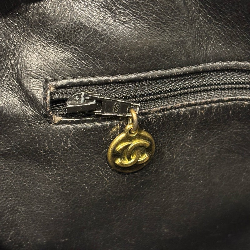 シャネル CHANEL ココマークハンドバッグ ブラック　GD金具 キャビアスキン レディース ハンドバッグ
