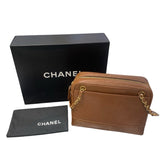 シャネル CHANEL トリプルココチェーントート ブラウン/ゴールド金具 キャビアスキン・GD金具 レディース トートバッグ