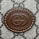 グッチ GUCCI インターロッキングG ミニトートバッグ 671623 ベージュ×ブラウン ゴールド金具 GGスプリームキャンバス/レザー レディース トートバッグ