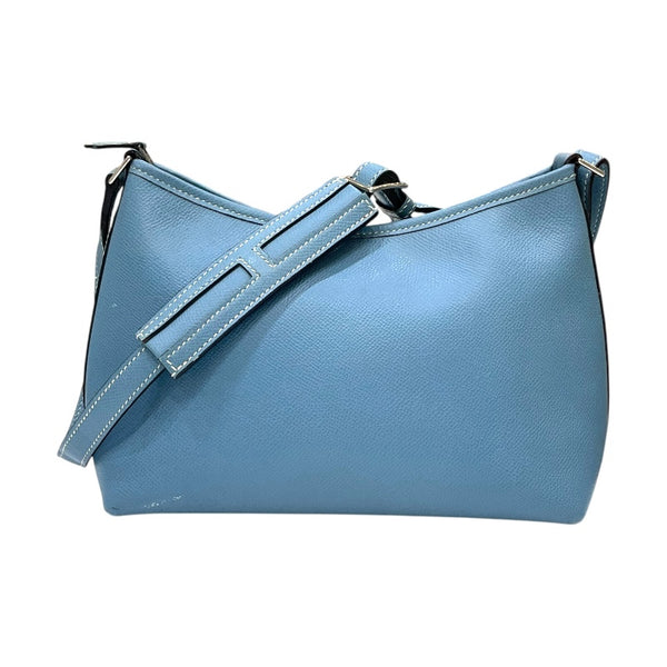 エルメス HERMES ベルランゴPM □I刻印 ブルージーン シルバー