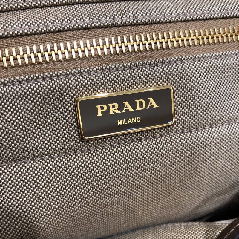 プラダ PRADA ロゴジャガード バックパック 1BZ006 ベージュ ロゴジャガード レディース リュック・デイパック