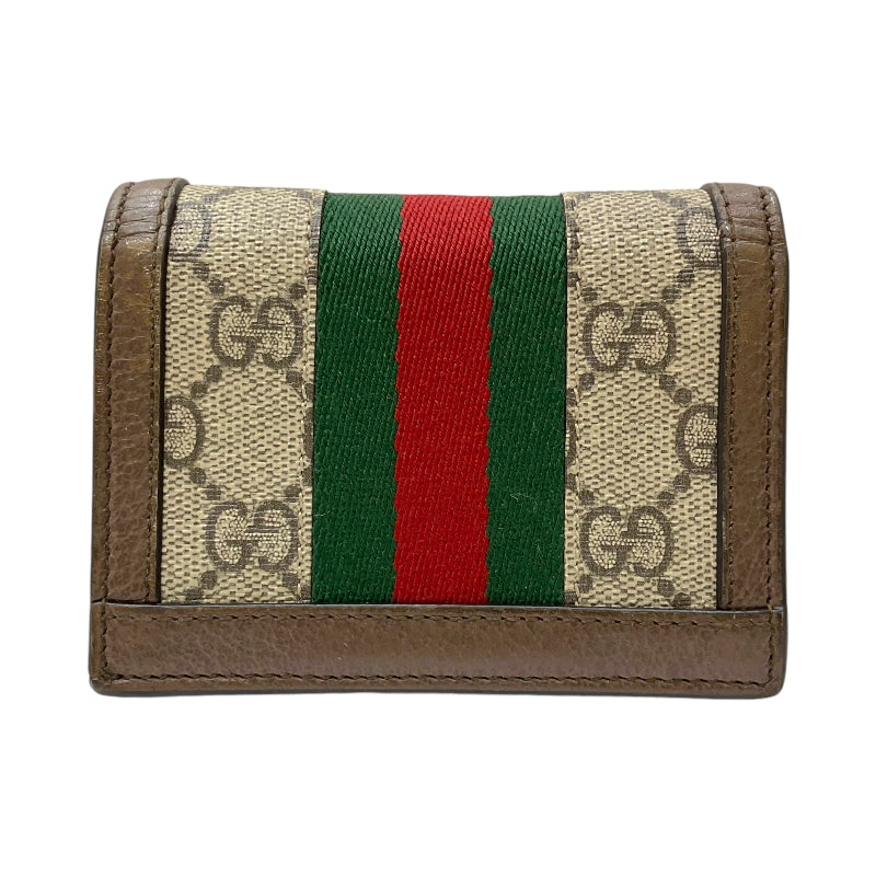 グッチ GUCCI オフィディアGG カードケース 523155 ブラウン ゴールド金具 GGスプリーム・キャンバス/レザー ユニセックス |  中古ブランドリユースショップ OKURA(おお蔵)