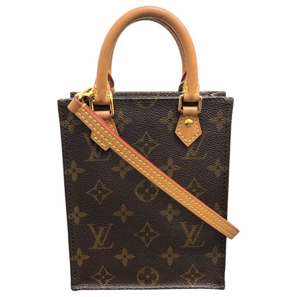 ルイ・ヴィトン LOUIS VUITTON プティット・サックプラ M69442 ブラウン モノグラムキャンバス レディース ショルダーバッグ