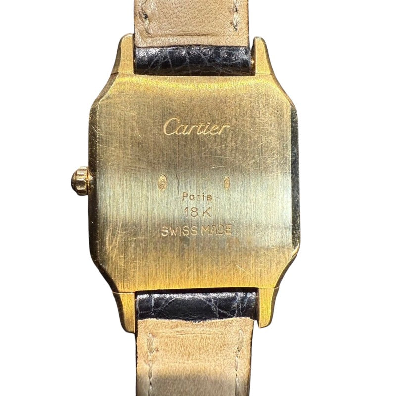 カルティエ Cartier サントス デュモン SM K18イエローゴールド レディース 腕時計