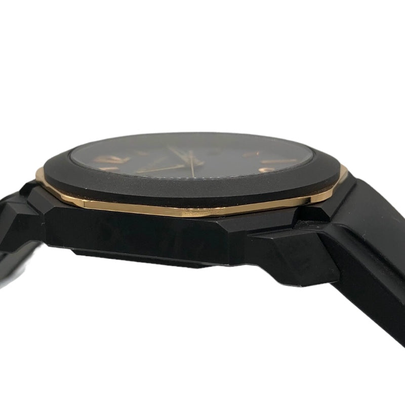 ブルガリ BVLGARI オクト ウルトラネロ BGOP41SG(103085) ピンクゴールド×ブラック SS/K18PG 自動巻き メンズ 腕時計