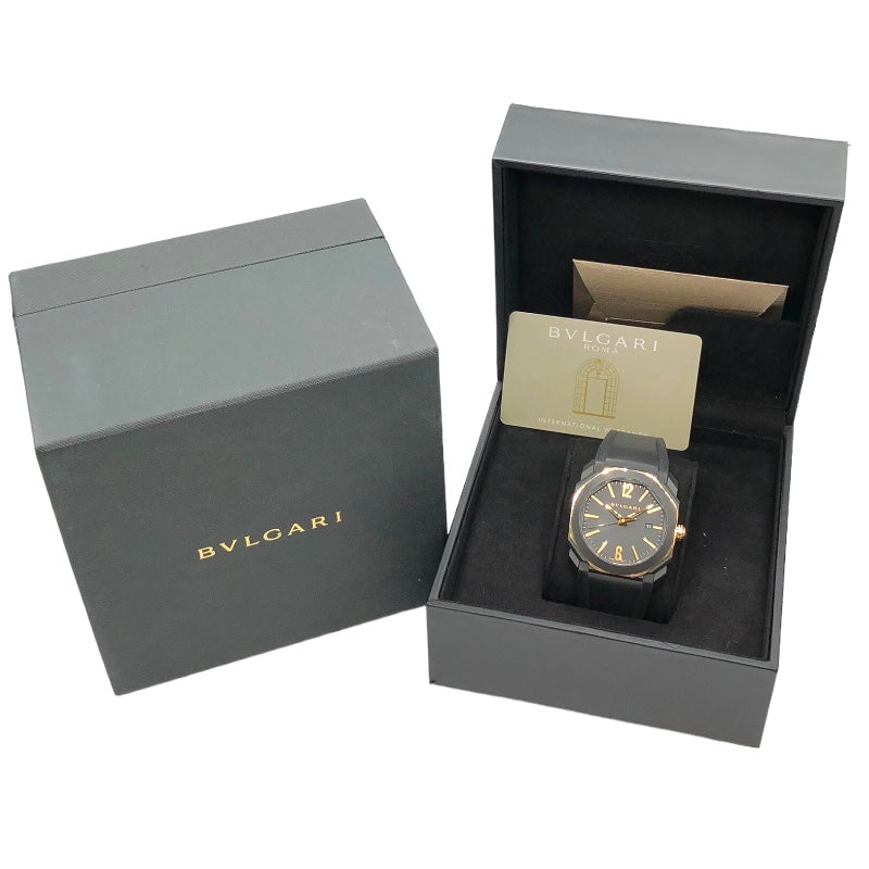 ブルガリ BVLGARI オクト ウルトラネロ BGOP41SG(103085) ブラック SS/PG メンズ 腕時計
