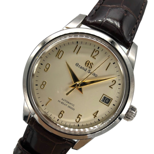 セイコー SEIKO エレガンスコレクション メカニカル ハイビート36000 SBGH263G シルバー SS/レザーベルト メンズ 腕時計