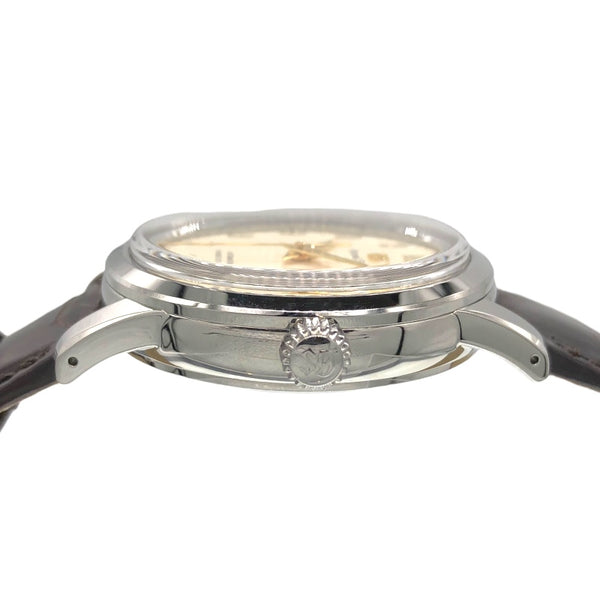 セイコー SEIKO エレガンスコレクション メカニカル ハイビート36000 SBGH263G シルバー SS/レザーベルト メンズ 腕時計