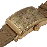 フランク・ミュラー FRANCK MULLER ロングアイランド 802QZRELCD1PCP シャンパン K18PG/革ベルト レディース 腕時計