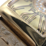 フランク・ミュラー FRANCK MULLER ロングアイランド 802QZRELCD1PCP シャンパン K18PG/革ベルト レディース 腕時計
