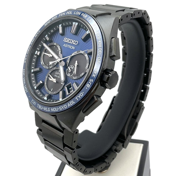 セイコー SEIKO アストロンネクスター SBXC121 ブルー チタン メンズ 腕時計