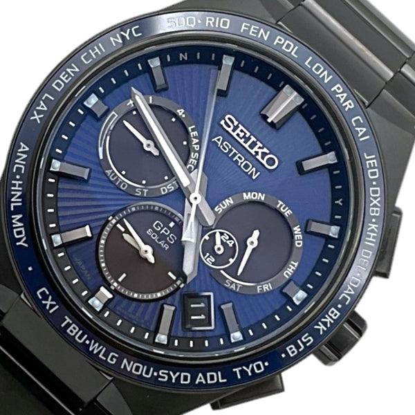 セイコー SEIKO アストロンネクスター SBXC121 ブルー チタン メンズ 腕時計