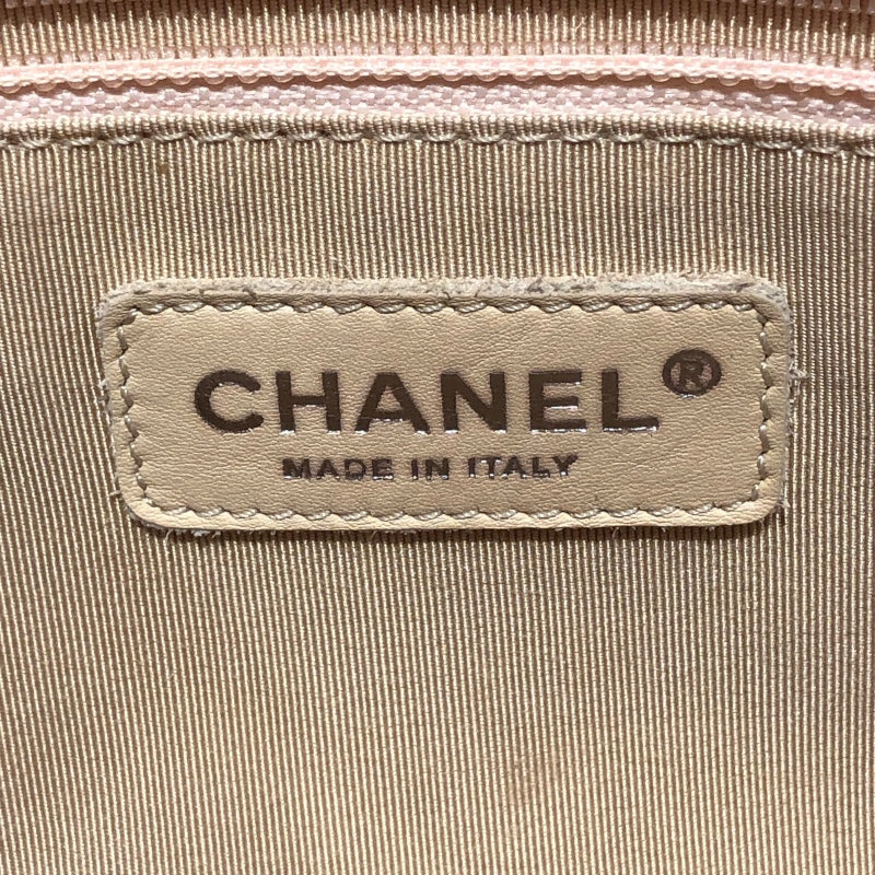 シャネル CHANEL GSTトートバッグ A50995 ベージュ　SV金具 キャビアスキン レディース トートバッグ