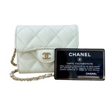 シャネル CHANEL マトラッセチェーンウォレット AP2569 ライトグリーン/ゴールド金具 キャビアスキン レディース ショルダーバッグ