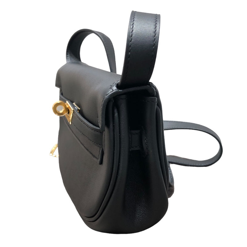 エルメス HERMES ケリームーブ B刻 ブラック/GD金具 スイフト レディース ウエストバッグ