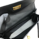 エルメス HERMES ケリームーブ B刻 ブラック/GD金具 スイフト レディース ウエストバッグ