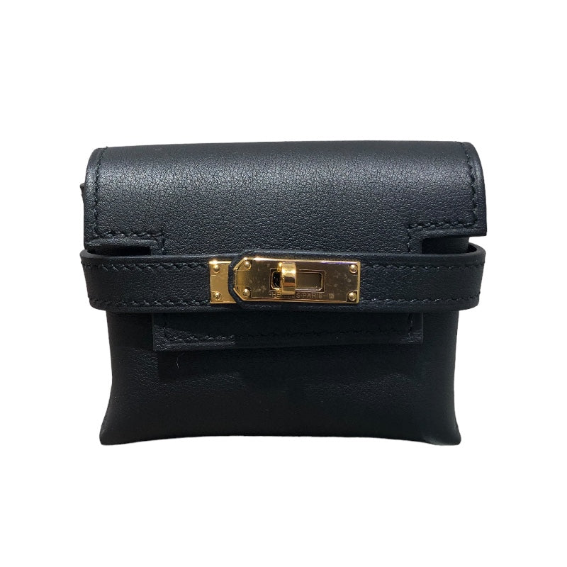 エルメス HERMES ケリームーブ B刻 ブラック/GD金具 スイフト レディース ウエストバッグ
