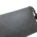 ルイ・ヴィトン LOUIS VUITTON トリオ・ポーチNM M59682 ブラック×シルバー ダミエ・グリッター/レザー メンズ ショルダーバッグ