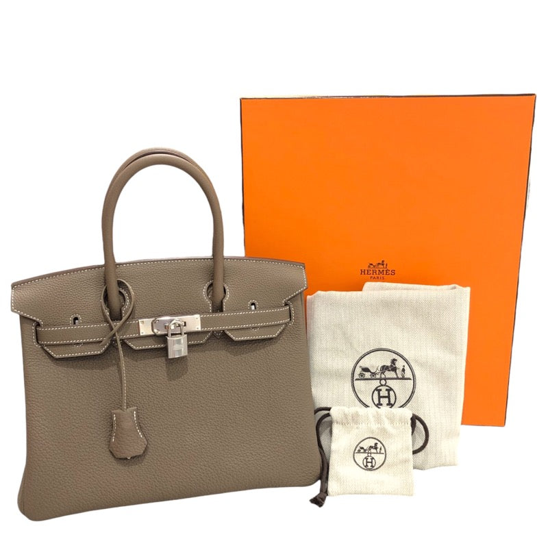 エルメス HERMES バーキン30 W刻（2024年製造） エトゥープ シルバー金具 トゴ レディース ハンドバッグ