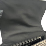 クリスチャン・ディオール Christian Dior メッセンジャーバッグ ブラック×ホワイト シルバー金具 レザー レディース ショルダーバッグ