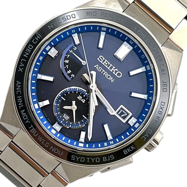 セイコー SEIKO アストロン ネクスタ- SBXY051 ネイビー チタン(ダイヤシールド加工) メンズ 腕時計