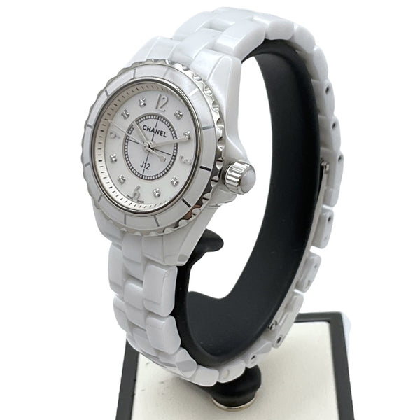 シャネル CHANEL J12 29mm ホワイトシェル H2570 ホワイトシェル セラミック/SS レディース 腕時計