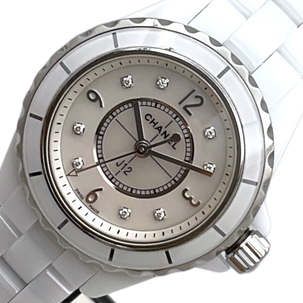 シャネル CHANEL J12 29mm ホワイトシェル H2570 ホワイトシェル セラミック/SS レディース 腕時計