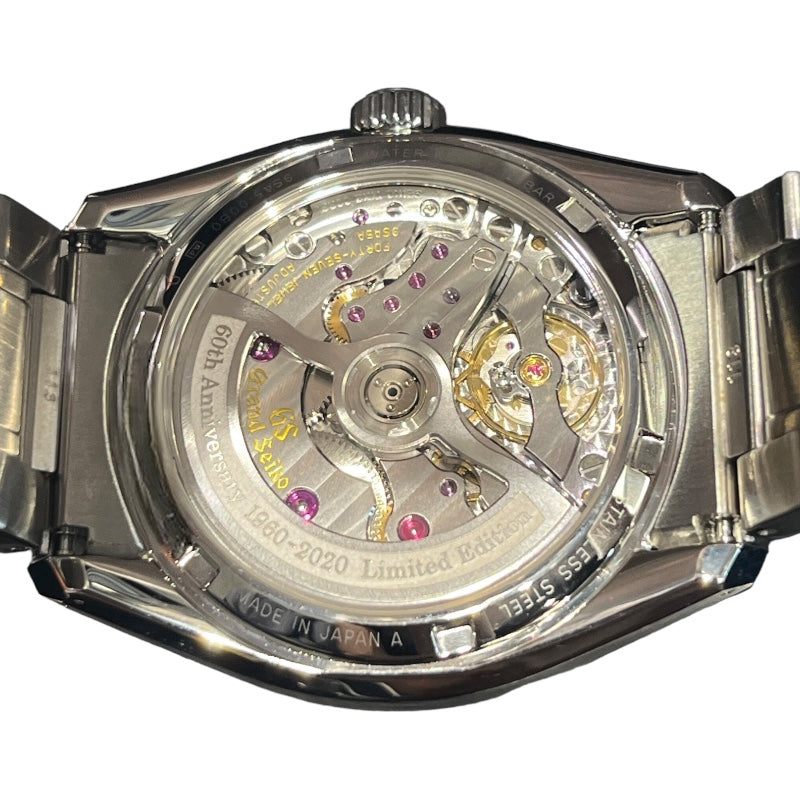 セイコー SEIKO グランドセイコー　ヘリテージコレクション　メカニカルハイビート36000　60th SLGH003 ブルー ステンレススチール  ステンレススチール 自動巻き メンズ 腕時計