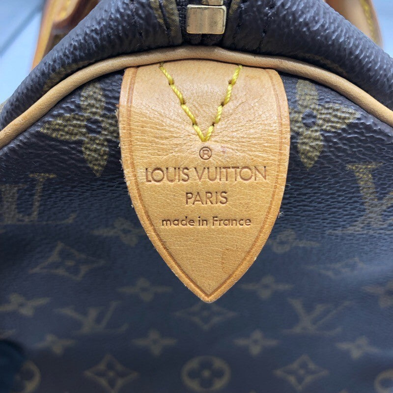 ルイ・ヴィトン LOUIS VUITTON スピーディ30 M41526 ブラウン×GD金具 キャンバス レディース ハンドバッグ