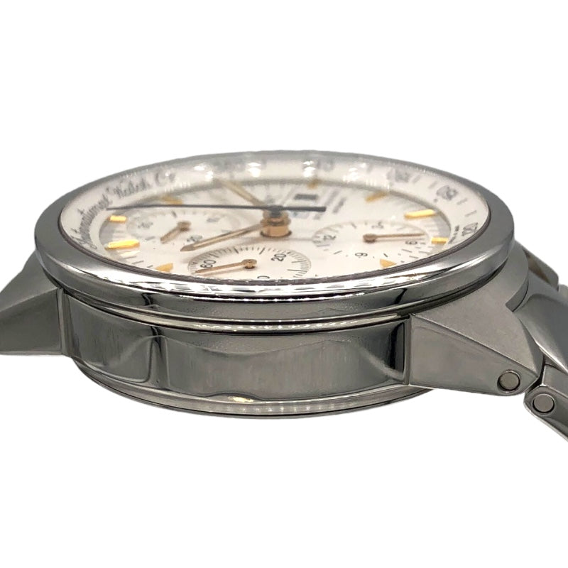インターナショナルウォッチカンパニー IWC GST クロノグラフ IW370713 シルバー×ホワイト SS 自動巻き メンズ 腕時計