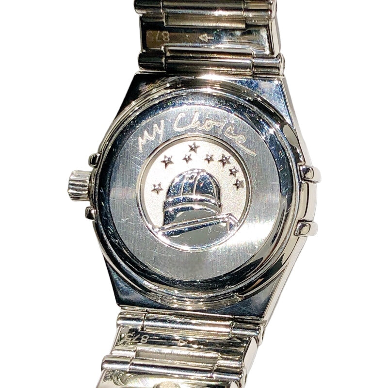 オメガ OMEGA コンステレーションミニピンクシェル シルバー ステンレススチール クオーツ レディース 腕時計
