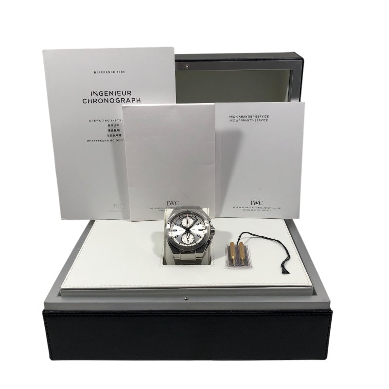 インターナショナルウォッチカンパニー IWC インヂュニア クロノグラフ レーサー IW378510 シルバー SS 自動巻き メンズ 腕時計