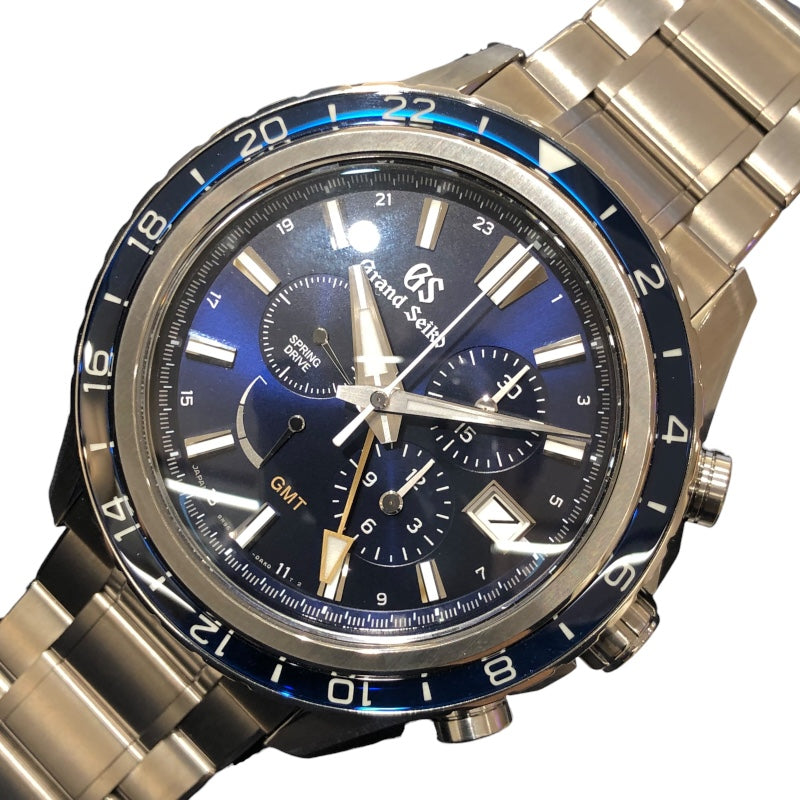 セイコー SEIKO Grand Seiko エボリューション9 コレクション　スプリングドライブ SBGC249 ネイビー チタン 自動巻き メンズ 腕時計