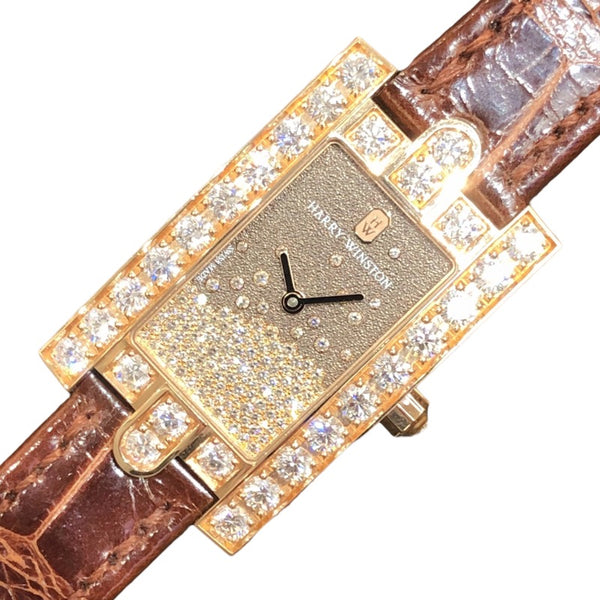 ハリーウィンストン HARRY WINSTON アヴェニューダイヤモンドドロップ 073648 K18PG/純正バックル、ベルト レディース 腕時計
