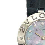 ブルガリ BVLGARI B-Zero1 BZ22S ブルーシェル文字盤 SS/レザーストラップ(社外品) レディース 腕時計