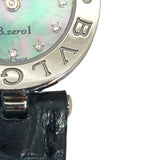 ブルガリ BVLGARI B-Zero1 BZ22S ブルーシェル文字盤 SS/レザーストラップ(社外品) レディース 腕時計