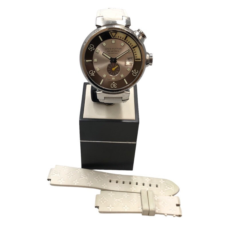 ルイ・ヴィトン LOUIS VUITTON タンブールダイビング Q103M ステンレススチール メンズ 腕時計