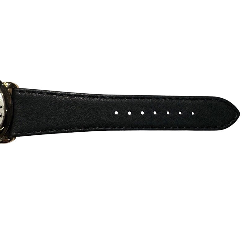 カルティエ Cartier ロンド ルイ カルティエ XL W6801004 シルバー K18PG/革ベルト（社外品） 手巻き メンズ 腕時計