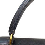 エルメス HERMES ケリー28 外縫い 〇X刻印 ブラック/GD金具 ボックスカーフ レディース ハンドバッグ