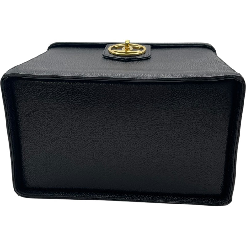 シャネル CHANEL 2WAY バニティバッグ A01999 ブラック GD金具 キャビア レディース ショルダーバッグ