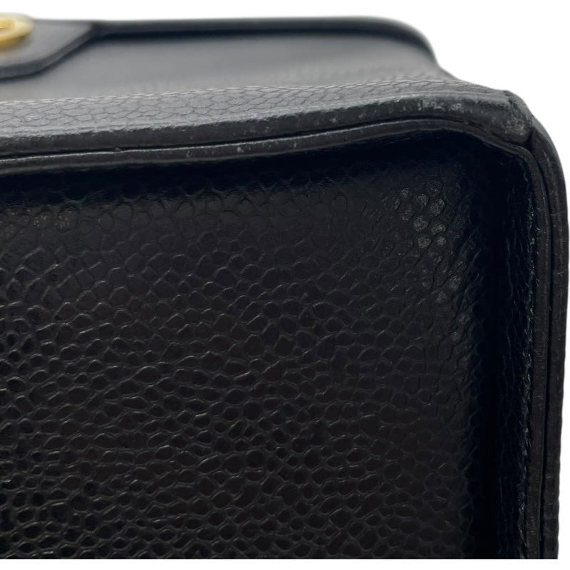 シャネル CHANEL 2WAY バニティバッグ A01999 ブラック GD金具 キャビア レディース ショルダーバッグ