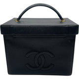 シャネル CHANEL 2WAY バニティバッグ A01999 ブラック GD金具 キャビア レディース ショルダーバッグ