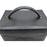 シャネル CHANEL 2WAY バニティバッグ A01999 ブラック GD金具 キャビア レディース ショルダーバッグ