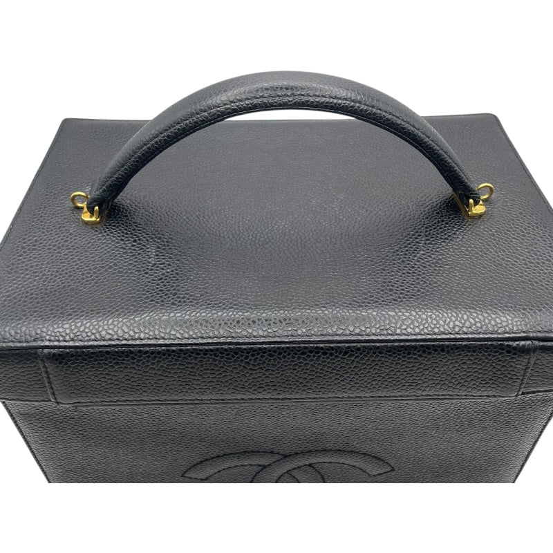 シャネル CHANEL 2WAY バニティバッグ A01999 ブラック GD金具 キャビア レディース ショルダーバッグ