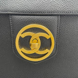 シャネル CHANEL 2WAY バニティバッグ A01999 ブラック GD金具 キャビア レディース ショルダーバッグ